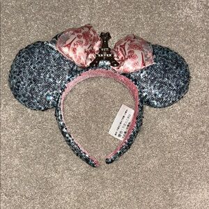 Disney Blue and Pink Sequin Minnie Ears Headband